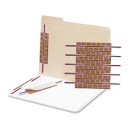 Smead Smead Self-Adhesive Coated Fasteners, 2" Capacity, Purple, 50/Box 68216